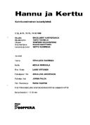Cast and production team details