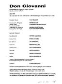 Cast and production team details