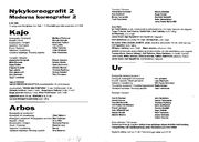 Cast and production team details