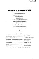 Cast and production team details